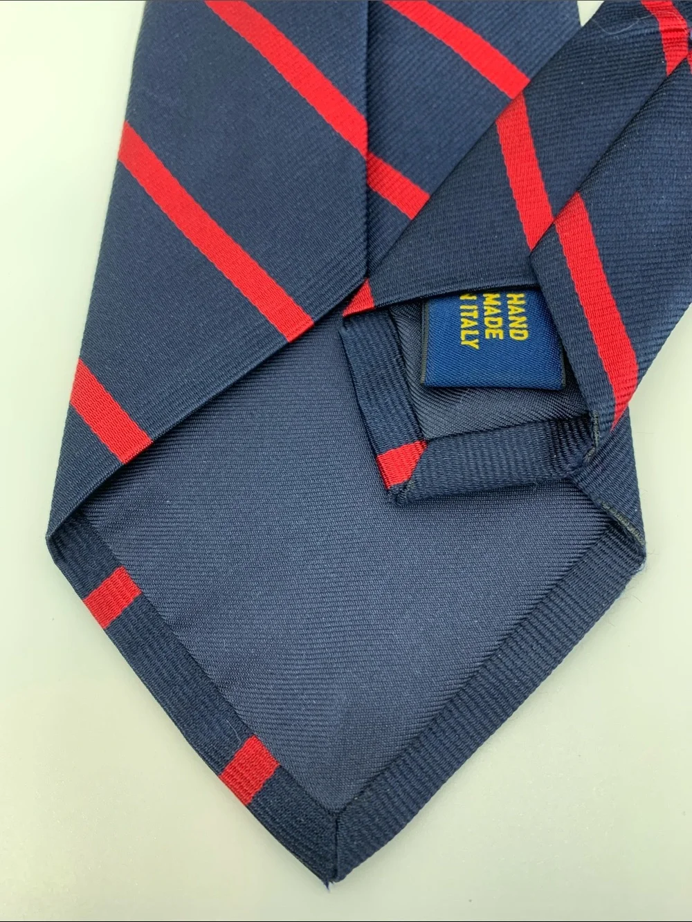 Polo Ralph Lauren Handmade Italy Silk Repp Stripe Tie